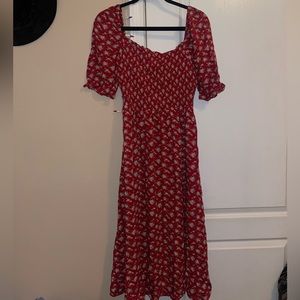 Beautiful floral red maxi dress ❤️